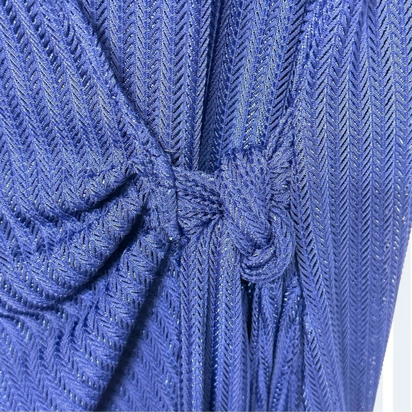 420 - BATHING SUIT COVER UP NAVY BLUE - Picture 8 of 16